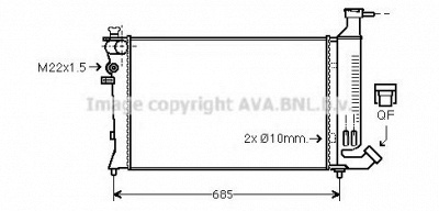 AVA QUALITY COOLING pe2136 -  Радиатор, охлаждение двигателя